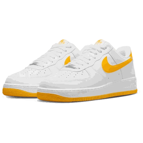 Men’s Nike Air Force 1 ’07 all white side view
