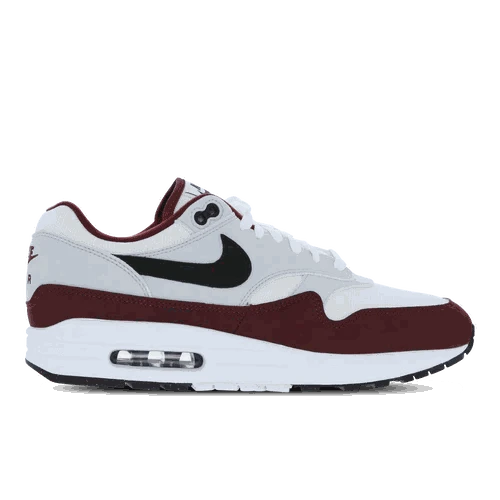 Burgundy Nike Air Max 1 men’s sneakers