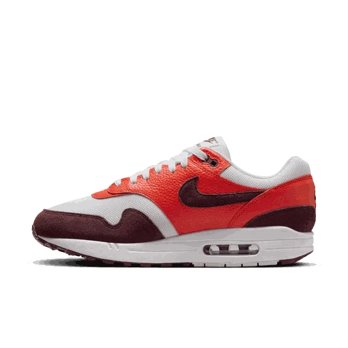 Burgundy Nike Air Max 1 men’s sneakers