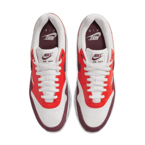 Burgundy Nike Air Max 1 men’s sneakers
