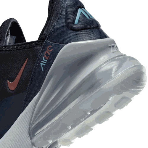 Side view of Nike Air Max 270 kids sneakers