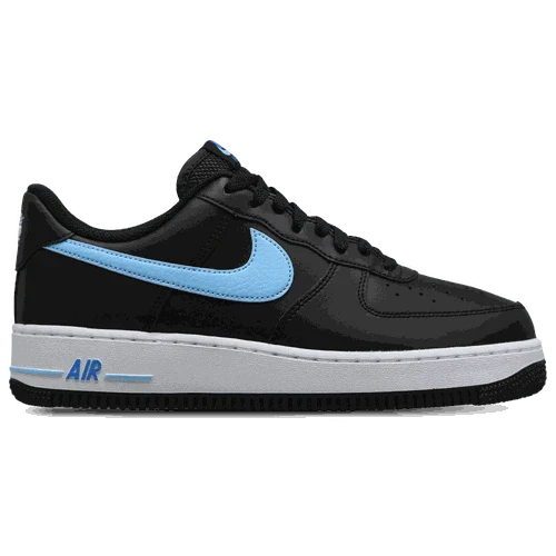 Side view of Nike Air Force 1 '07 men’s shoes in white leather