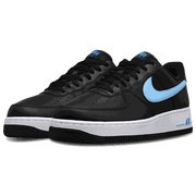 Side view of Nike Air Force 1 '07 men’s shoes in white leather