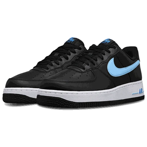 Side view of Nike Air Force 1 '07 men’s shoes in white leather