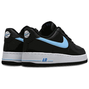Side view of Nike Air Force 1 '07 men’s shoes in white leather