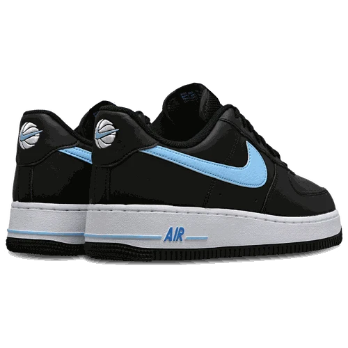 Side view of Nike Air Force 1 '07 men’s shoes in white leather