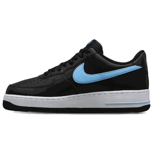 Side view of Nike Air Force 1 '07 men’s shoes in white leather