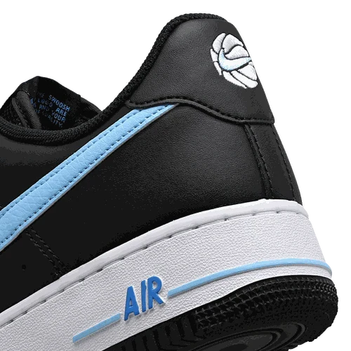 Side view of Nike Air Force 1 '07 men’s shoes in white leather