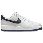 Side view of Nike Air Force 1 '07 men’s shoes in white leather