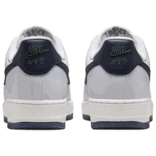 Side view of Nike Air Force 1 '07 men’s shoes in white leather