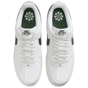 Side view of Nike Air Force 1 '07 men’s shoes in white leather