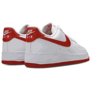 Side view of Nike Air Force 1 '07 men’s shoes in white leather