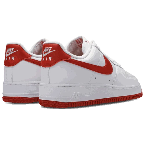 Side view of Nike Air Force 1 '07 men’s shoes in white leather