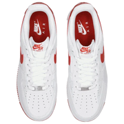 Side view of Nike Air Force 1 '07 men’s shoes in white leather