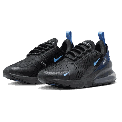 Side view of Nike Air Max 270 kids sneakers