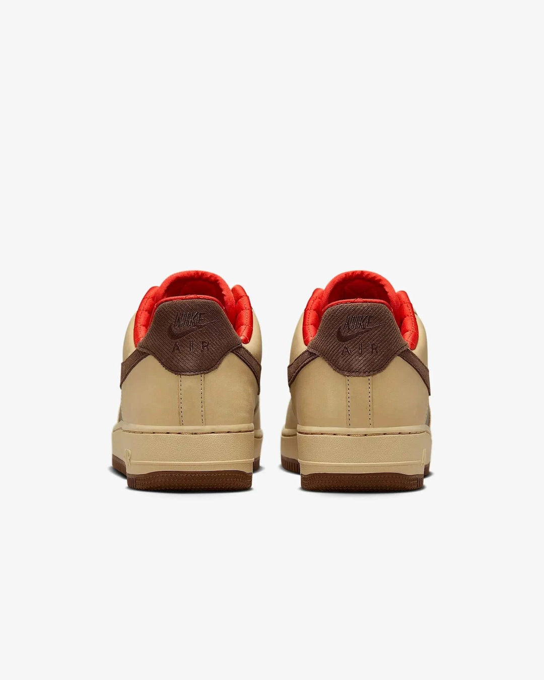 Side view of Nike Air Force 1 Cacao Wow Light British Tan men’s shoes